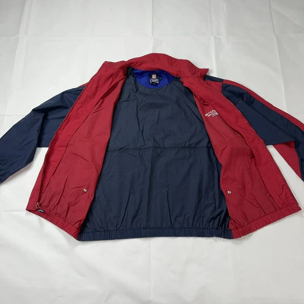 Vintage 90s Chaps Ralph Lauren Zip Up Windbreaker Jacket Men's Size Large L